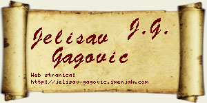 Jelisav Gagović vizit kartica